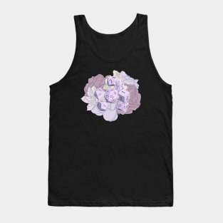 Purple Flower Dice Tank Top